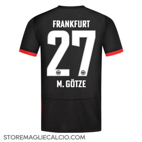 Eintracht Frankfurt Mario Gotze #27 Maglia Gara Trasferta Repliche 2024-25 Maniche Corte Eintracht Frankfurt Mario Gotze #27 Maglia Gara Trasferta Repliche 2024-25 Maniche Corte